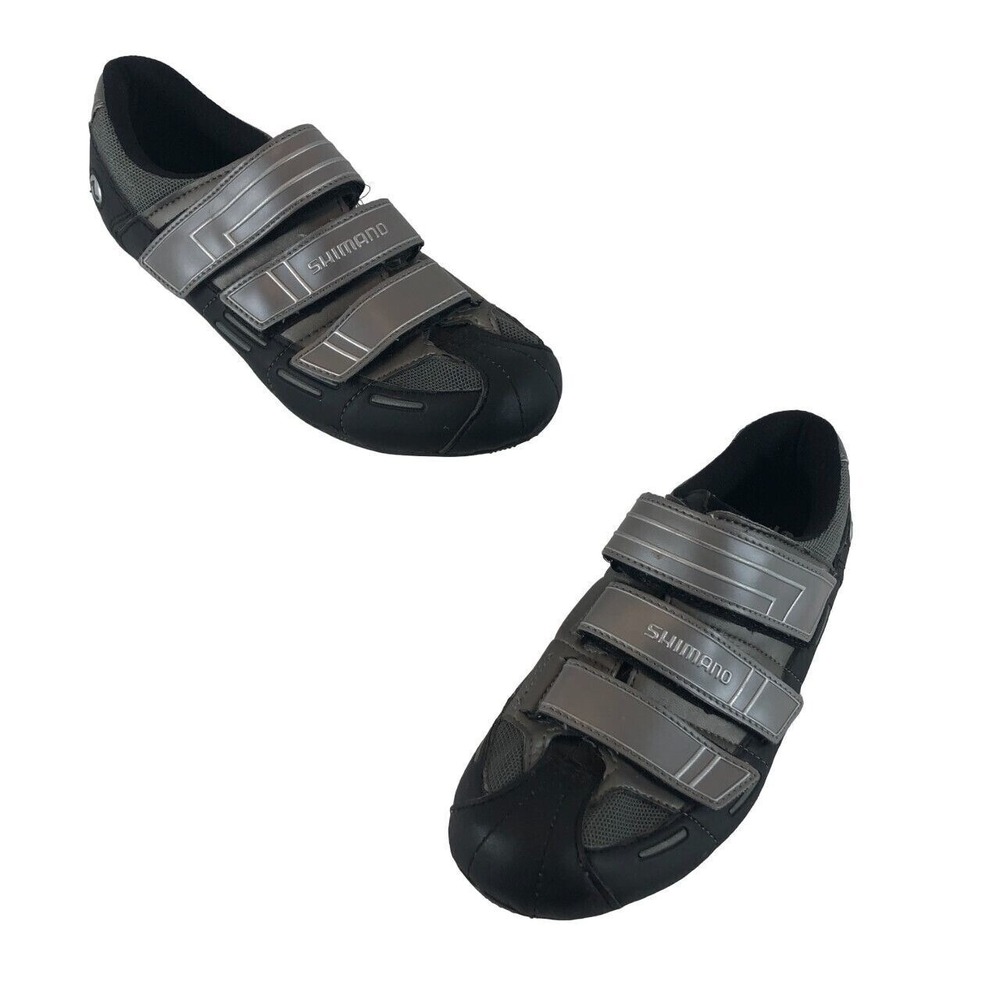 Shimano SH RT50 Cycling Shoes Mens Size 9 Gray Black Hook Loop Road Bike‎ Sport
